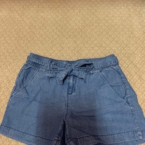 Loft Soft Denim Tie Shorts